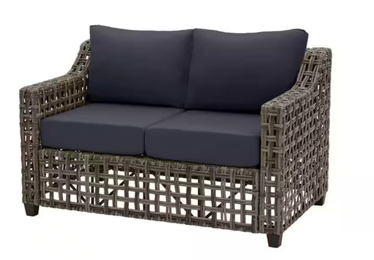 Briar Ridge Brown Wicker Outdoor Patio Loveseat