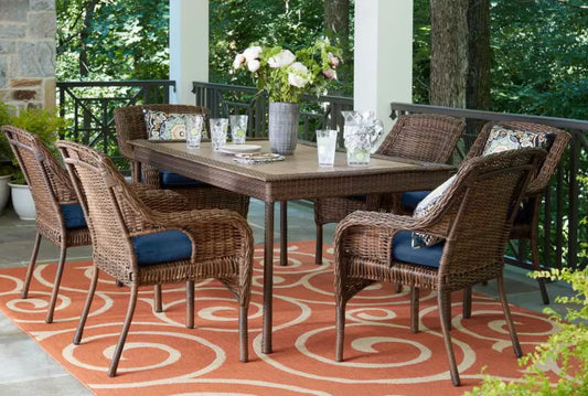 Cambridge Brown 6-Piece Chair Dining set